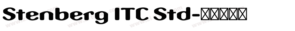 Stenberg ITC Std字体转换
